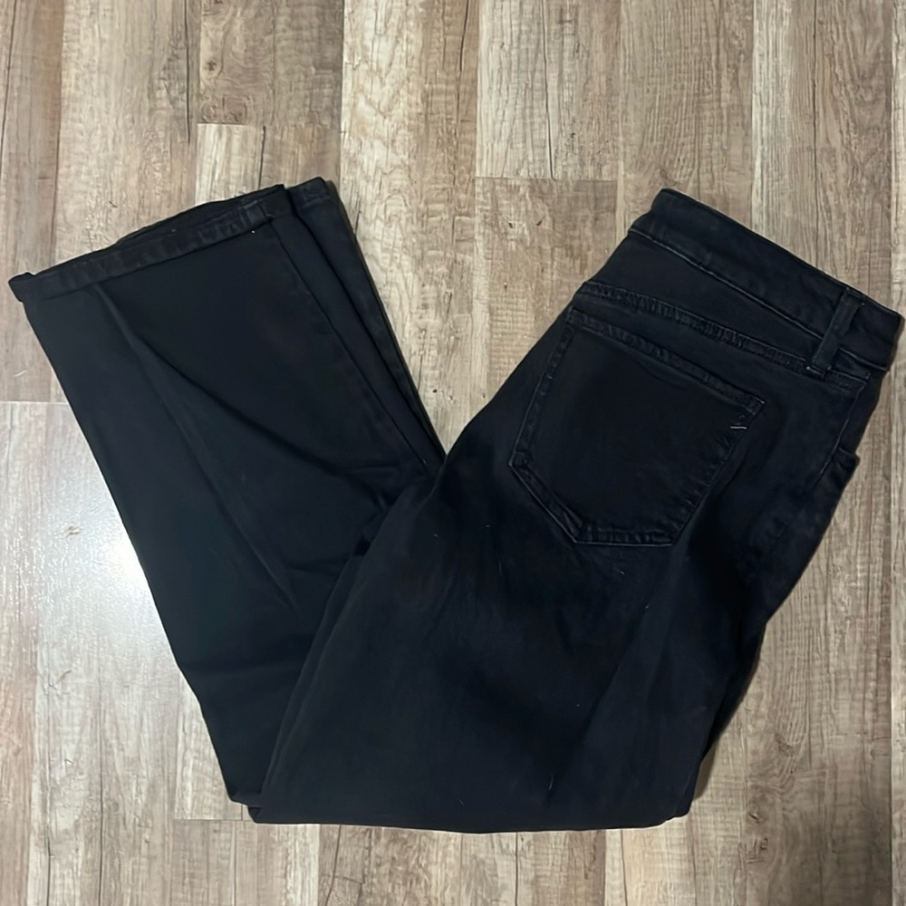 SO kohls black distressed jeans NWT size 9 29w high rise straight
